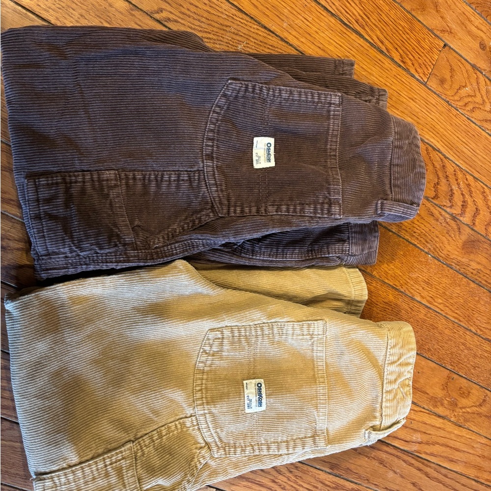 Boys Oshkosh Corduroy Pants in Brown and Cream size 8
